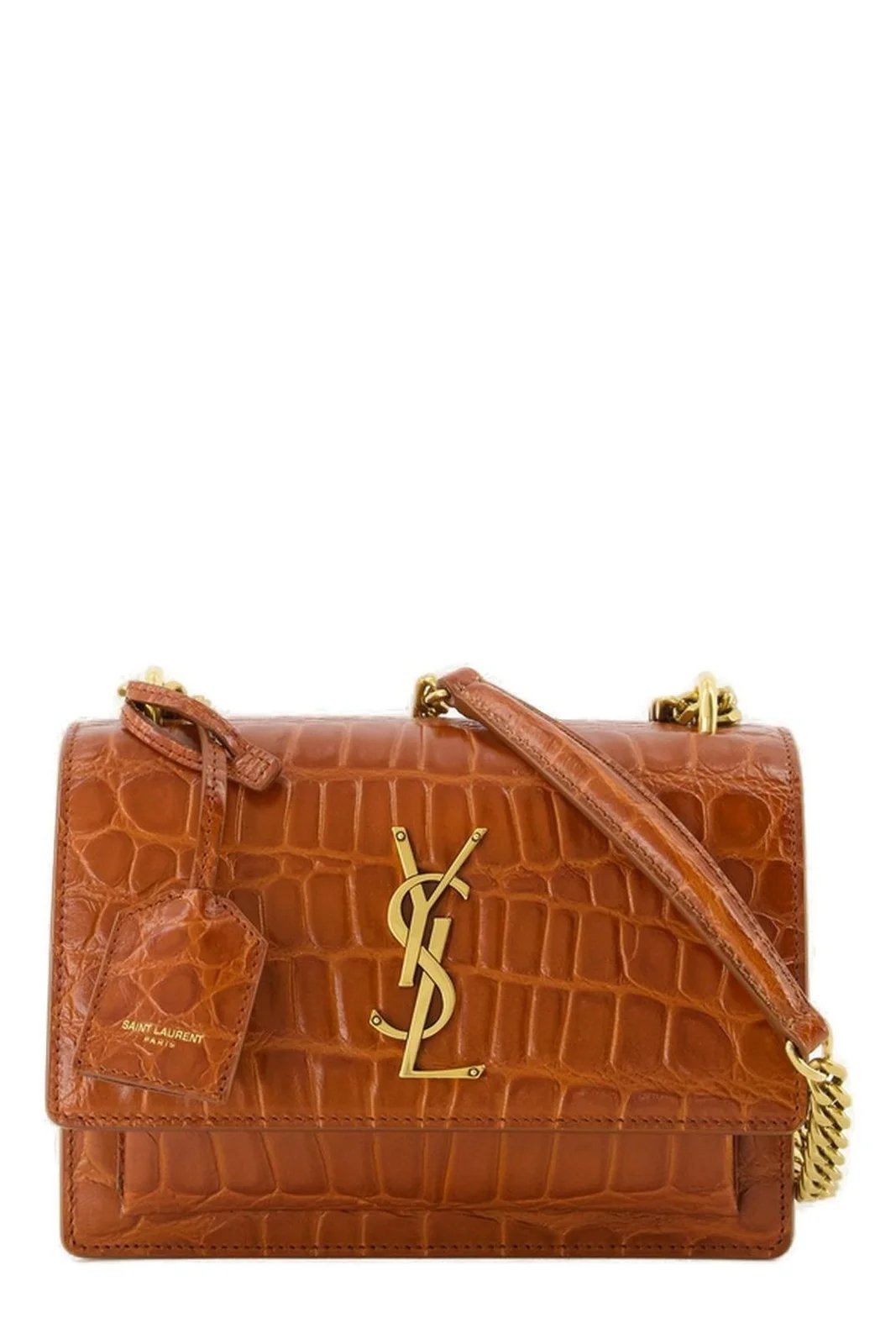 Saint Laurent Sunset Embossed Small Shoulder Bag