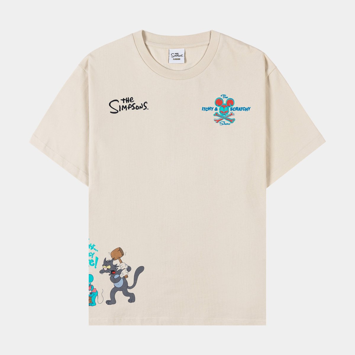 THE SIMPSONS BY SHOE PALACE ITCHY AND SCRATCHY SHORT SLEEVE