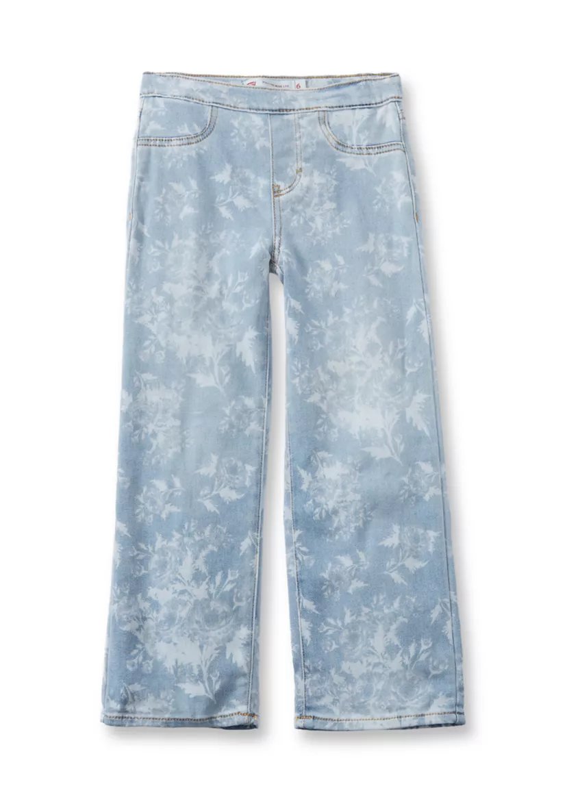 Levis Girls 4-6x Pull-On Wide Leg Printed Pants