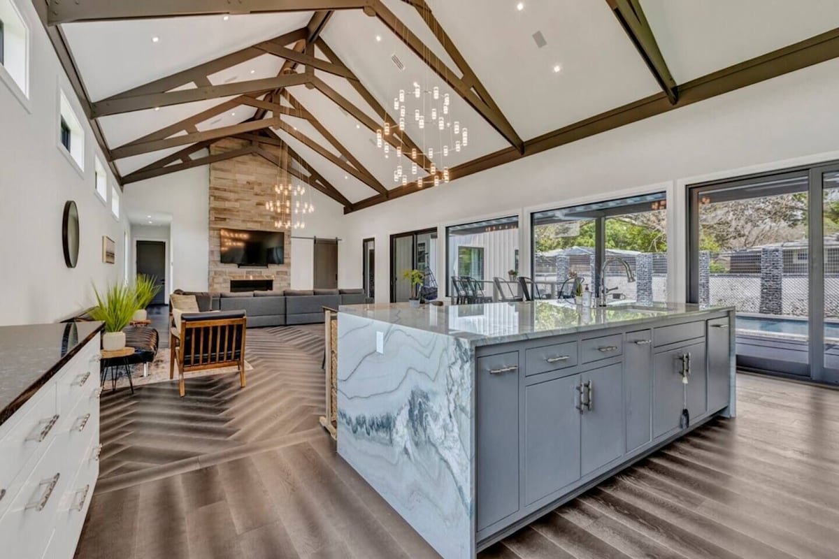 Luxury Farmhouse Retreat with Pool & Hot Tub